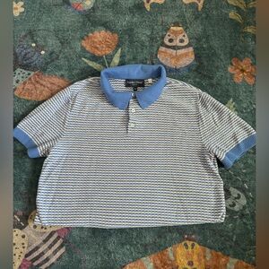 Paisley & Gray Cropped Knit Polo